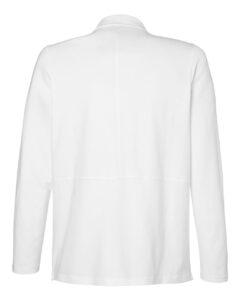Devon & Jones DP125W Women’s Raleigh Stretch Cardigan – White (back)