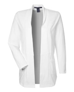 Devon & Jones DP125W Women’s Raleigh Stretch Cardigan – White