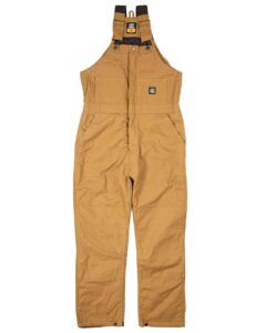 Berne Apparel B415T Men’s Tall Heritage Insulated Bib Overall – Brown Duck