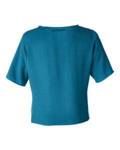 Devon & Jones DP617W Women’s Perfect Fit™ Tie Front Blouse – Dark Teal (back)