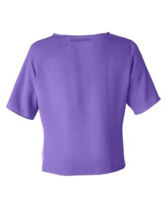 Devon & Jones DP617W Women’s Perfect Fit™ Tie Front Blouse – Grape (back)