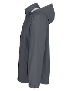CORE365 CE712 Men’s Barrier Packable Rain Jacket – Carbon (side)