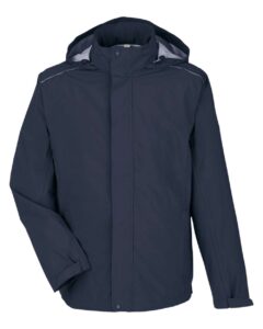 CORE365 CE712 Men’s Barrier Packable Rain Jacket – Classic Navy