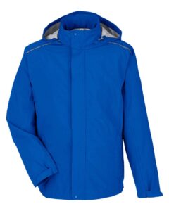CORE365 CE712 Men’s Barrier Packable Rain Jacket – True Royal