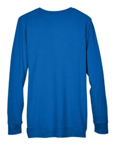 Devon & Jones DP181W Women’s Perfect Fit™ Ribbon Cardigan – French Blue (back)
