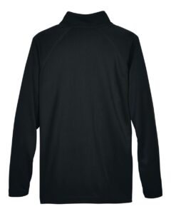 Devon & Jones DG440 Men’s Stretch Tech-Shell® Compass Quarter-Zip Pullover – Black (back)
