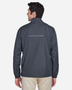 CORE365 88183T Men’s Tall Techno Lite Motivate Unlined Lightweight Jacket – Carbon (on model back)
