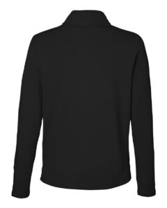 Devon & Jones DG425W Women’s Raleigh Stretch Quarter-Zip Pullover – Black (back)