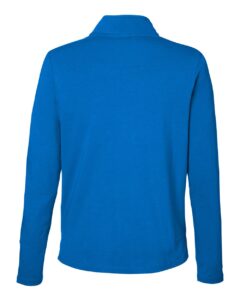 Devon & Jones DG425W Women’s Raleigh Stretch Quarter-Zip Pullover – French Blue (back)