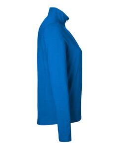Devon & Jones DG425W Women’s Raleigh Stretch Quarter-Zip Pullover – French Blue (side)