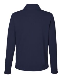 Devon & Jones DG425W Women’s Raleigh Stretch Quarter-Zip Pullover – Navy (back)