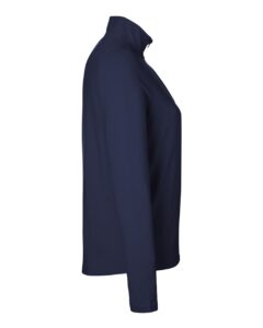 Devon & Jones DG425W Women’s Raleigh Stretch Quarter-Zip Pullover – Navy (side)