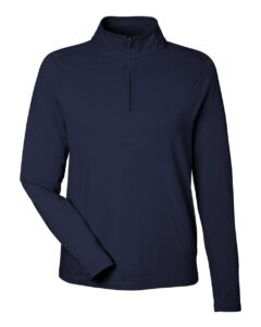 Devon & Jones DG425W Women’s Raleigh Stretch Quarter-Zip Pullover – Navy