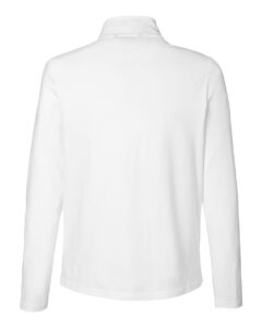 Devon & Jones DG425W Women’s Raleigh Stretch Quarter-Zip Pullover – White (back)