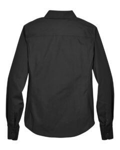 Devon & Jones D620W Women’s Crown Collection® Broadcloth Woven Dress Shirt – Black (back)