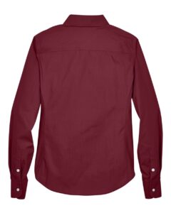 Devon & Jones D620W Women’s Crown Collection® Broadcloth Woven Dress Shirt – Burgundy (back)
