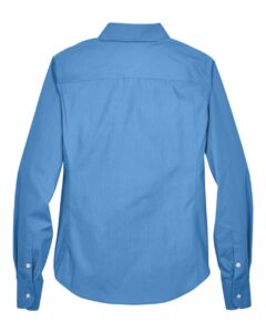 Devon & Jones D620W Women’s Crown Collection® Broadcloth Woven Dress Shirt – French Blue (back)