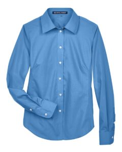 Devon & Jones D620W Women’s Crown Collection® Broadcloth Woven Dress Shirt – French Blue