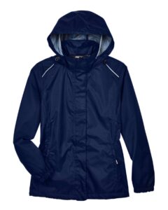 CORE365 78185 Women’s Climate Seam-Sealed Lightweight Variegated Ripstop Jacket – Classic Navy