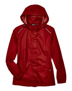 CORE365 78185 Women’s Climate Seam-Sealed Lightweight Variegated Ripstop Jacket – Classic Red