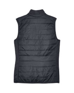 CORE365 CE702W Women’s Prevail Packable Puffer Vest – Carbon (back)