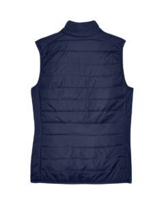 CORE365 CE702W Women’s Prevail Packable Puffer Vest – Classic Navy (back)