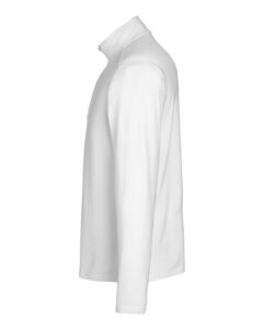 Devon & Jones DG425 Men’s Raleigh Stretch Quarter-Zip Pullover – White (side)