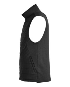 Devon & Jones DG706 Men’s New Classics® Charleston Hybrid Vest – Black/ Melange Black (side)