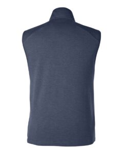 Devon & Jones DG706 Men’s New Classics® Charleston Hybrid Vest – Navy Melange/ Navy (back)