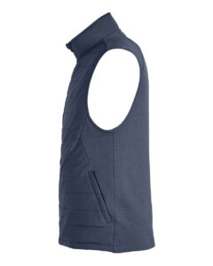 Devon & Jones DG706 Men’s New Classics® Charleston Hybrid Vest – Navy Melange/ Navy (side)