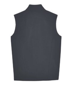 CORE365 CE701 Men’s Cruise Two-Layer Fleece Bonded Soft Shell Vest – Carbon (back)