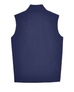 CORE365 CE701 Men’s Cruise Two-Layer Fleece Bonded Soft Shell Vest – Classic Navy (back)