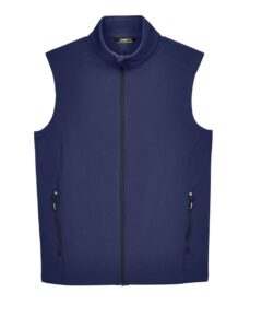 CORE365 CE701 Men’s Cruise Two-Layer Fleece Bonded Soft Shell Vest – Classic Navy