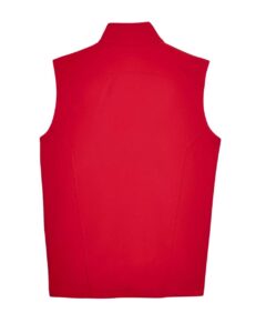 CORE365 CE701 Men’s Cruise Two-Layer Fleece Bonded Soft Shell Vest – Classic Red (back)