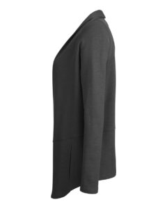 Devon & Jones DG481W Women’s New Classics® Charleston Cardigan – Black Melange (side)
