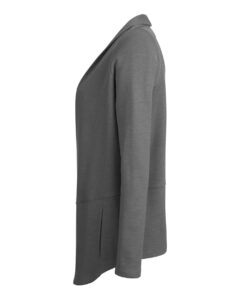 Devon & Jones DG481W Women’s New Classics® Charleston Cardigan – Graphite Melange (side)