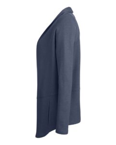 Devon & Jones DG481W Women’s New Classics® Charleston Cardigan – Navy Melange (side)
