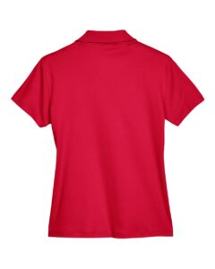 Devon & Jones DG200W Women’s Pima-Tech™ Jet Piqué Polo – Red (back)