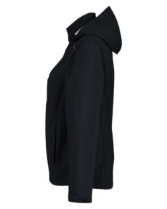 CORE365 CE712W Women’s Barrier Packable Rain Jacket – Black (side)