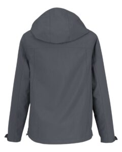 CORE365 CE712W Women’s Barrier Packable Rain Jacket – Carbon (back)