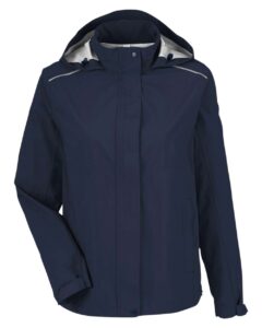 CORE365 CE712W Women’s Barrier Packable Rain Jacket – Classic Navy