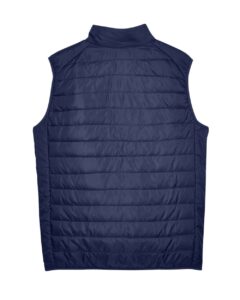 CORE365 CE702 Men’s Prevail Packable Puffer Vest – Classic Navy (back)
