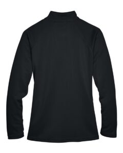 Devon & Jones DG440W Women’s Stretch Tech-Shell® Compass Quarter-Zip Pullover – Black (back)