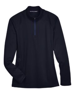 Devon & Jones DG440W Women’s Stretch Tech-Shell® Compass Quarter-Zip Pullover – Navy