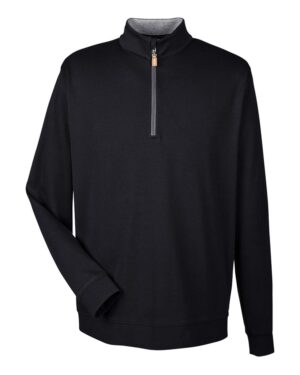 Devon & Jones DG479 Men’s DRYTEC20™ Performance Quarter-Zip Pullover – Black/ Grey Heather/ Graphite
