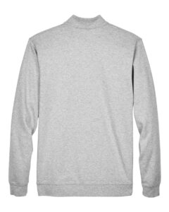 Devon & Jones DG479 Men’s DRYTEC20™ Performance Quarter-Zip Pullover – Grey Heather/ Grey H/ French Blue (back)