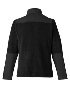 CORE365 CE890W Women’s Journey Summit Hybrid Full-Zip – Black/ Black (back)