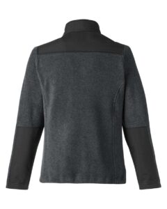CORE365 CE890W Women’s Journey Summit Hybrid Full-Zip – Heather Charcoal/ Black (back)