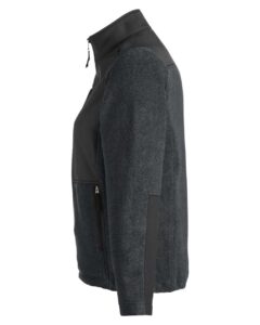 CORE365 CE890W Women’s Journey Summit Hybrid Full-Zip – Heather Charcoal/ Black (side)