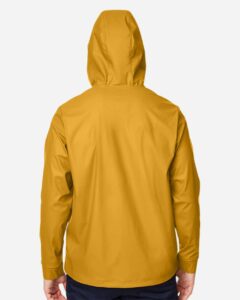 Devon & Jones DG720 Unisex New Classics® Prescott Rain Jacket – Prescott Yellow (on model back)